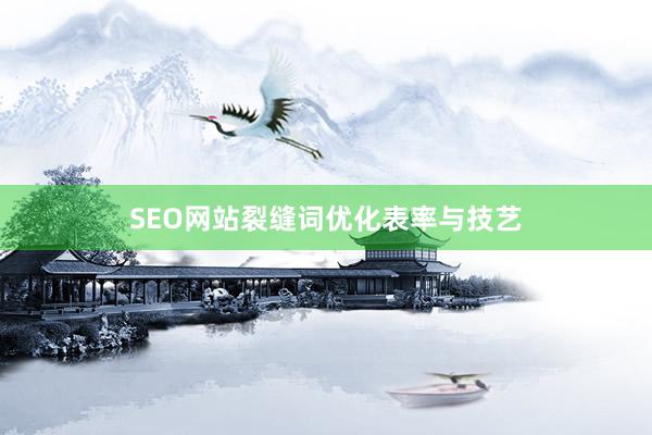 SEO网站裂缝词优化表率与技艺